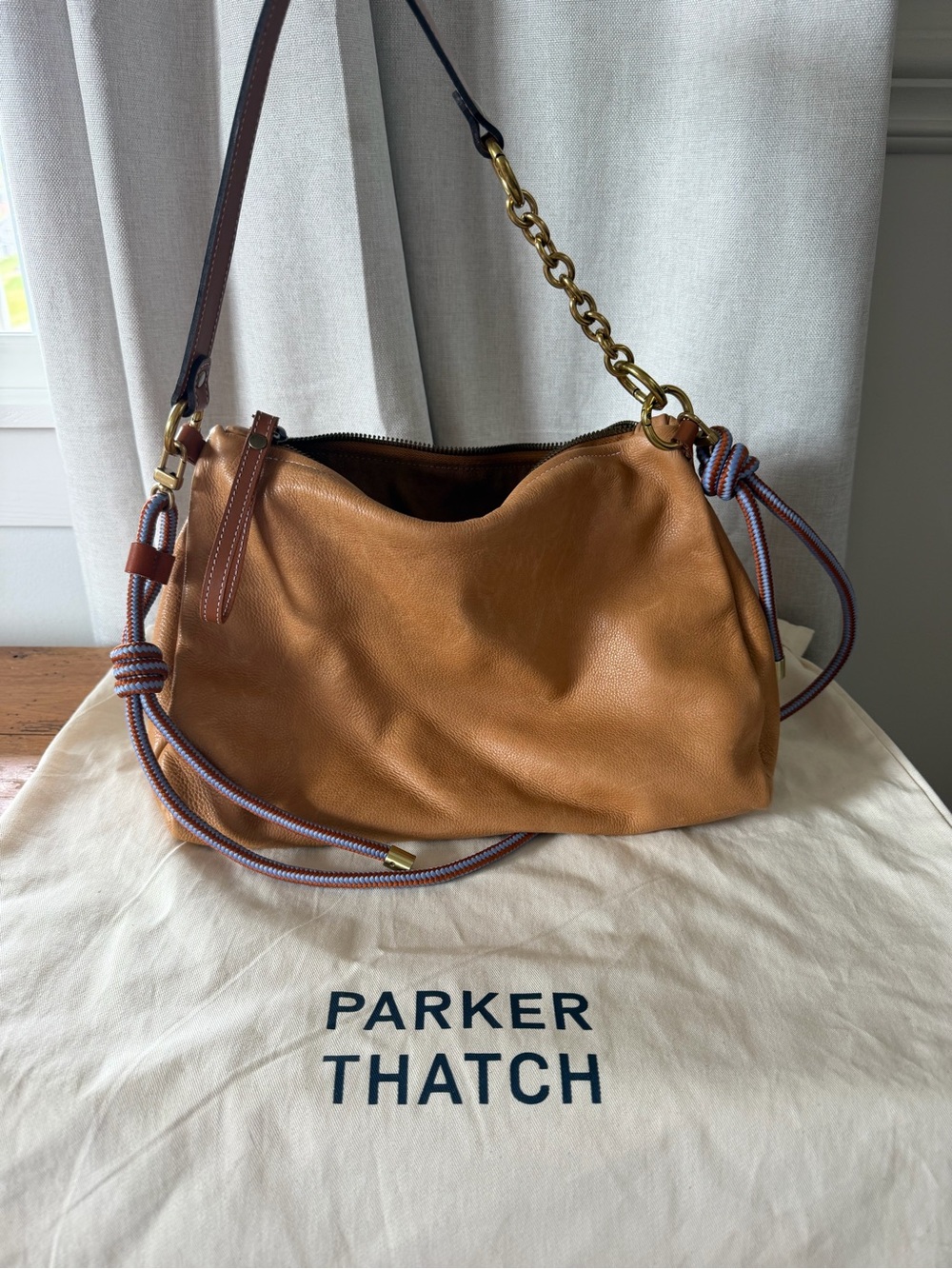 Heritage Broken-In Leather Shoulder Bag — Tan - Picture 4 of 11